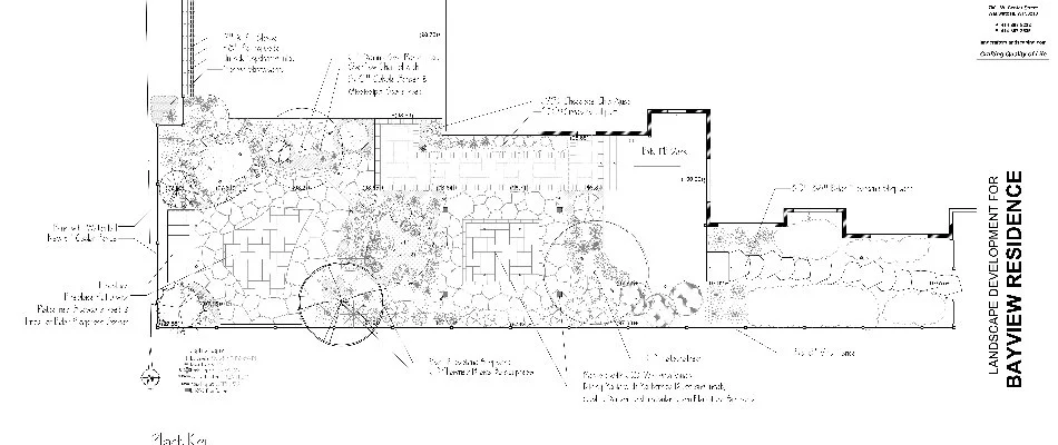 Landscape design plan for Bayview Residence in Milwaukee, WI.