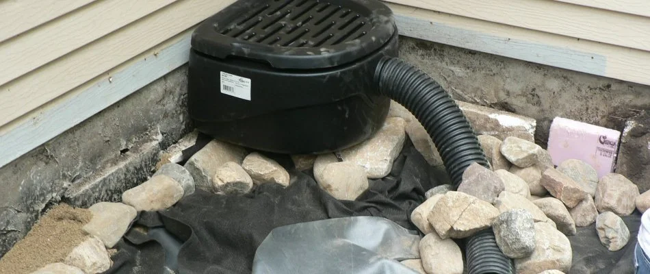 A rainwater collection system in Wauwatosa, WI.