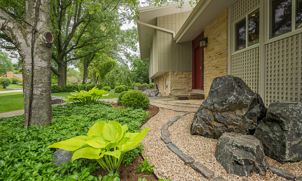 Landscape Care: Perennials And Groundcovers on the front of a home